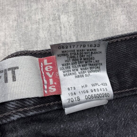 Levis 550 Jeans Men 38Wx32L ACT 36Wx31L Black Relaxed Straight Black Batwing VTG - Picture 4 of 13